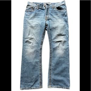 Pre-Owned Mens Express Kingston Classic Fit Bootcut Jeans SZ 33W x 30 L